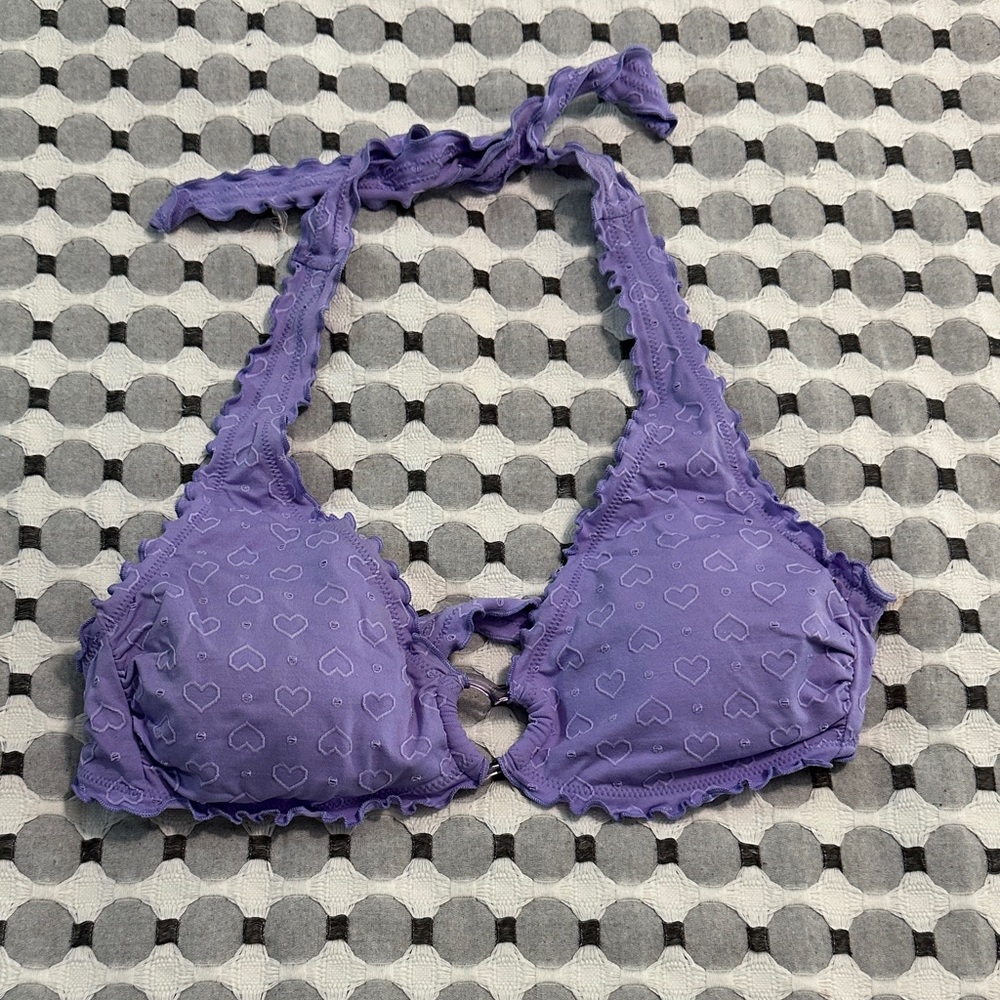 Wild Fable Purple Heart Bikini Top